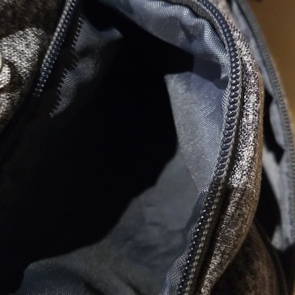 Adidas grey and teal multi pocket backpack w/side mesh beverage holder unisex - Picture 4 of 11